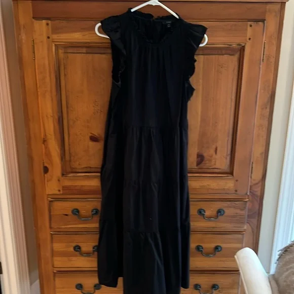j crew black maxi dress J Crew Black Maxi Dress Sleeveless Women's Size XS